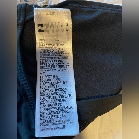 NWT Billabong classic solid banded bikini top - Picture 6 of 6